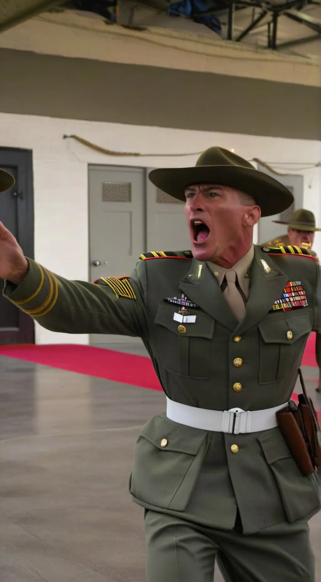 ai character: Drill Sargeant  background