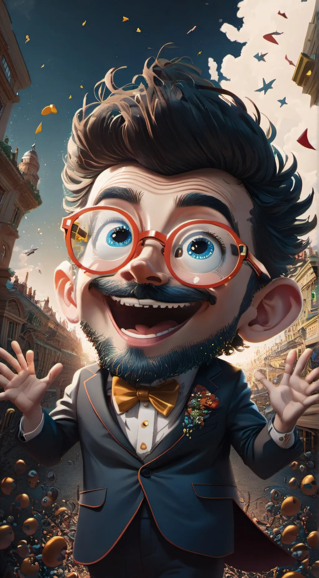 ai character: Super Silly Billy background