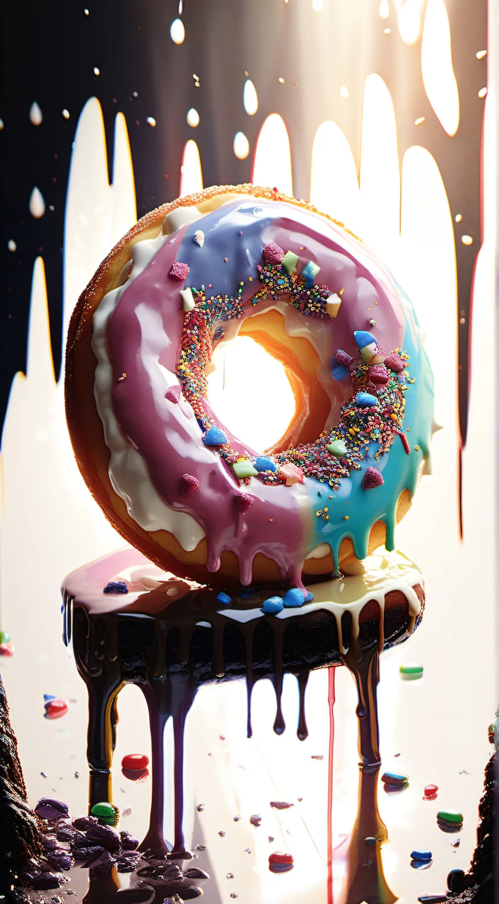 ai character: donut background
