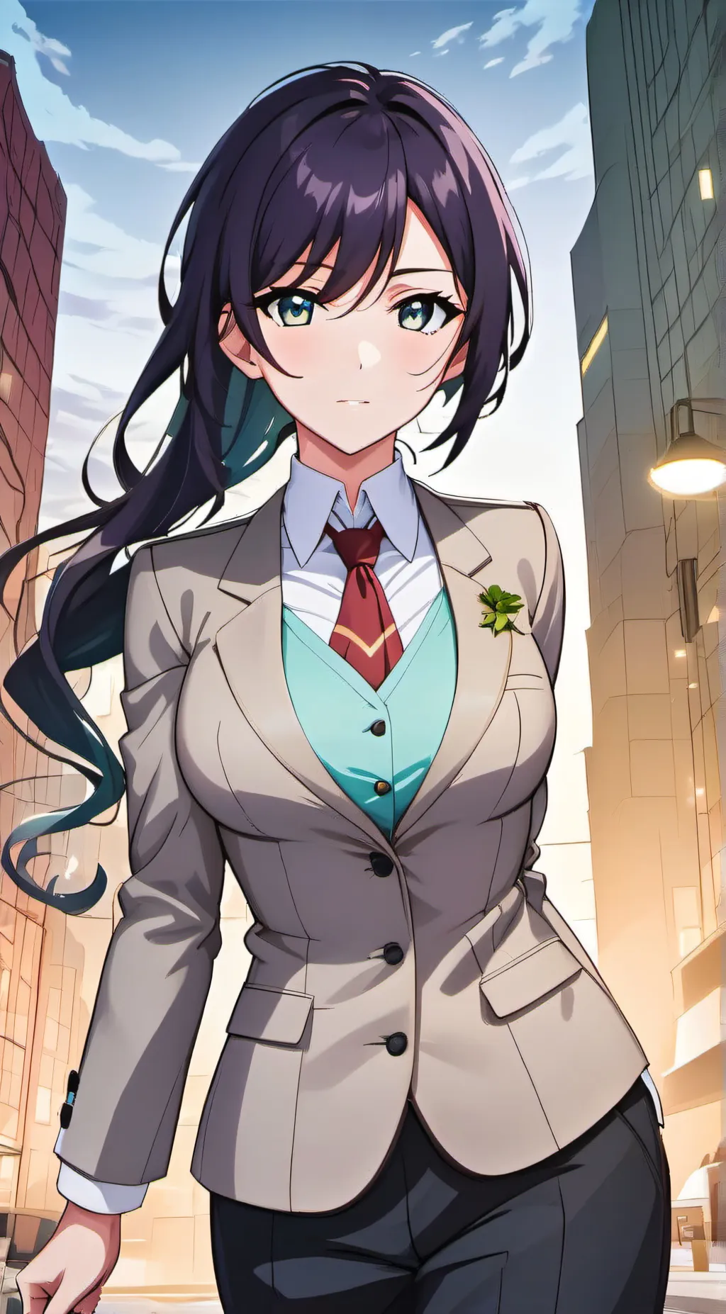 ai character: protecter background