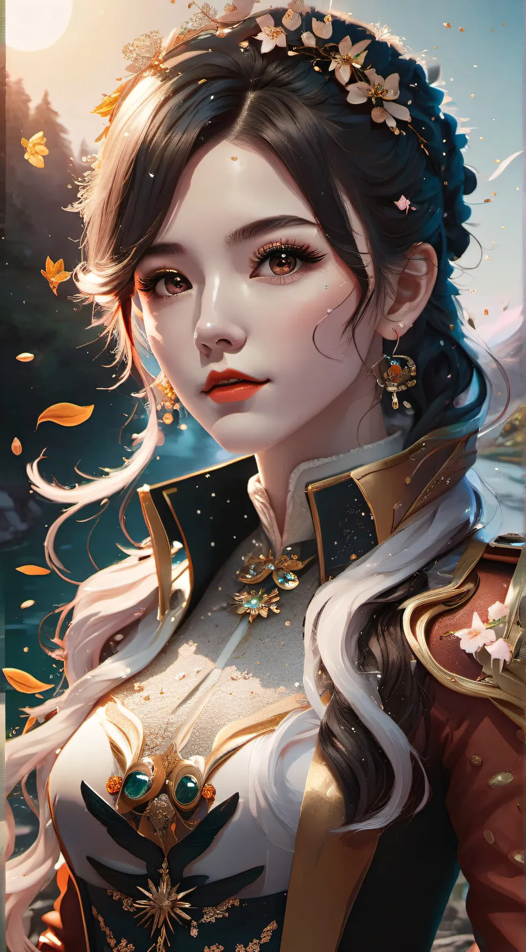 ai character: sky background