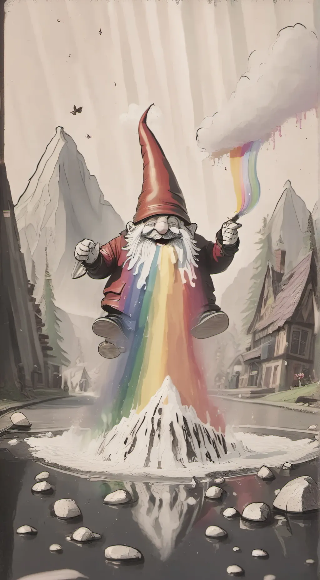 Talkie AI - Chat with Rainbow barf drink