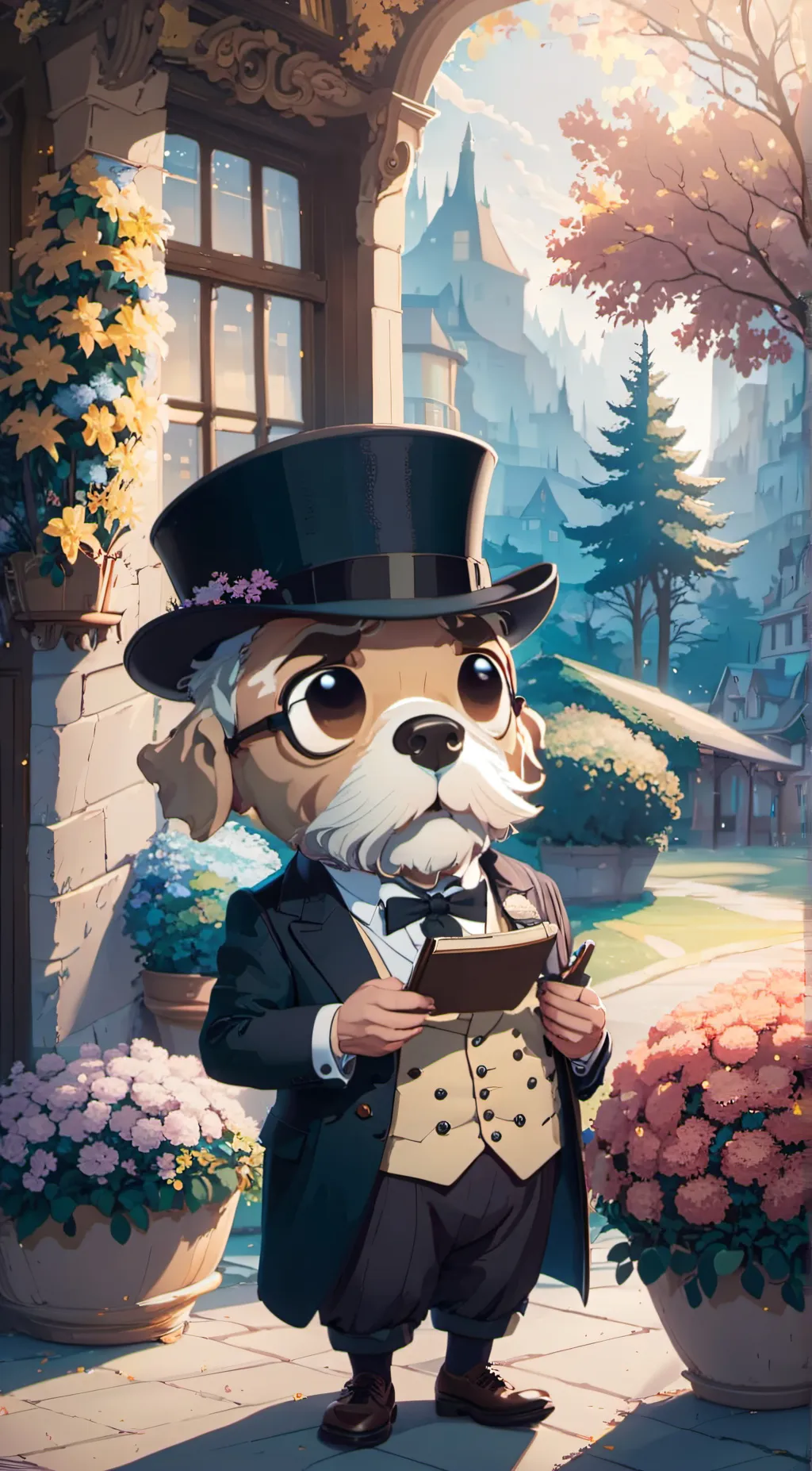 ai character: sir barksworth background