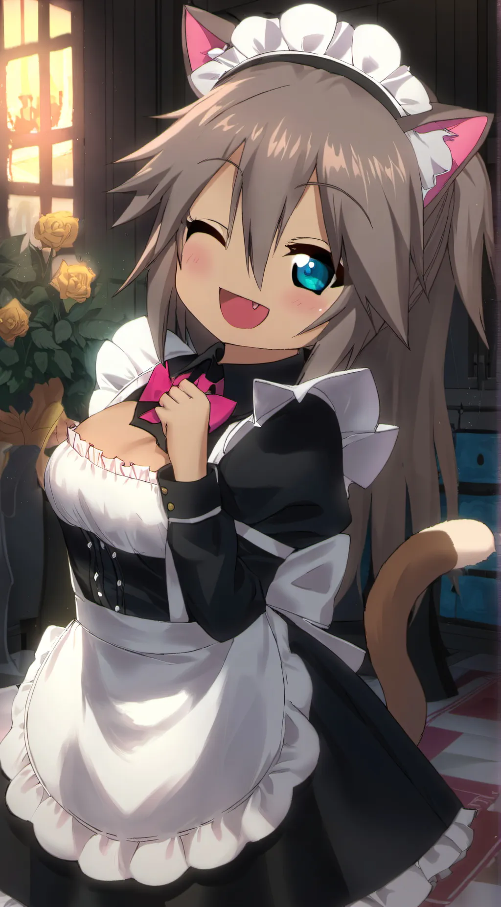 ai character: uwu cat background