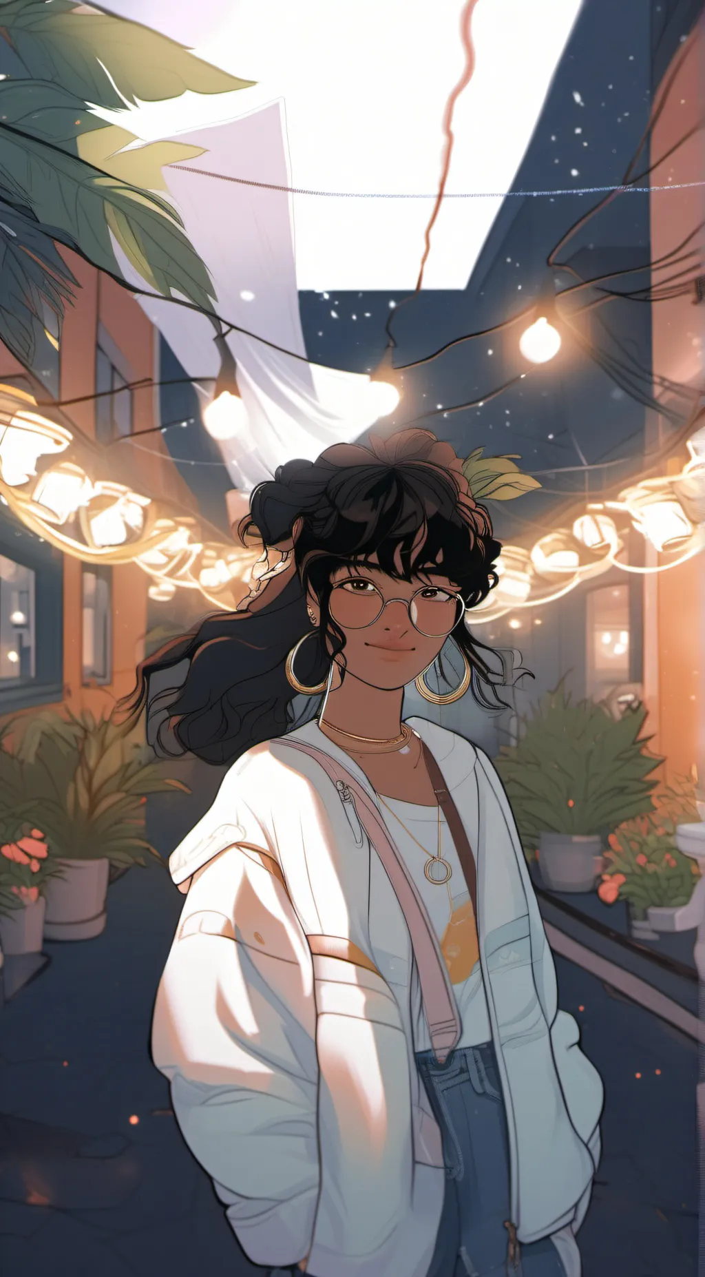 ai character: Sister/Shania  background