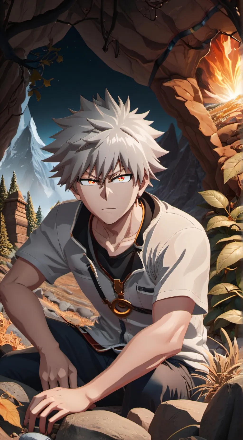 ai character: Bakugo background