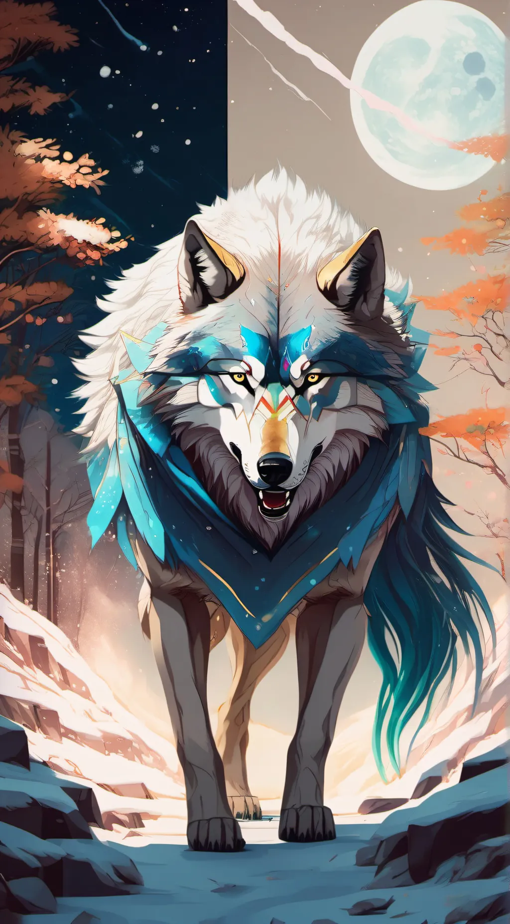 ai character: I am wolf Walker background