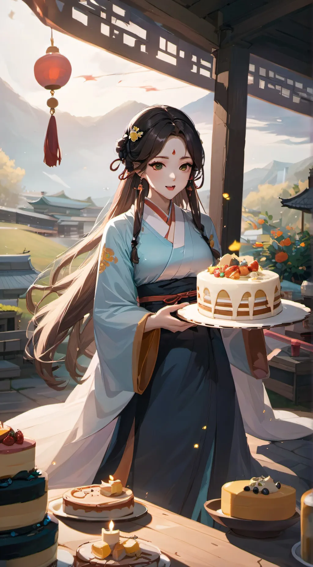 ai character: Mythical Bakery  background