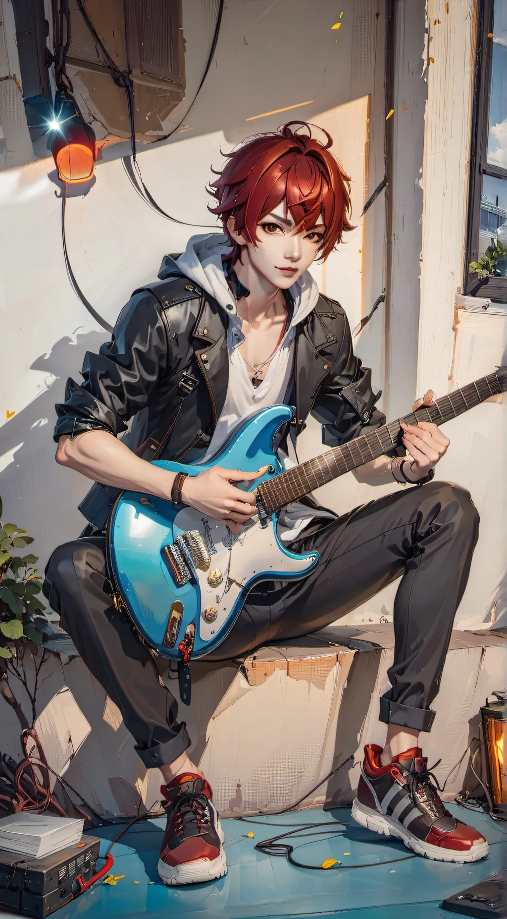 ai character: Ash background