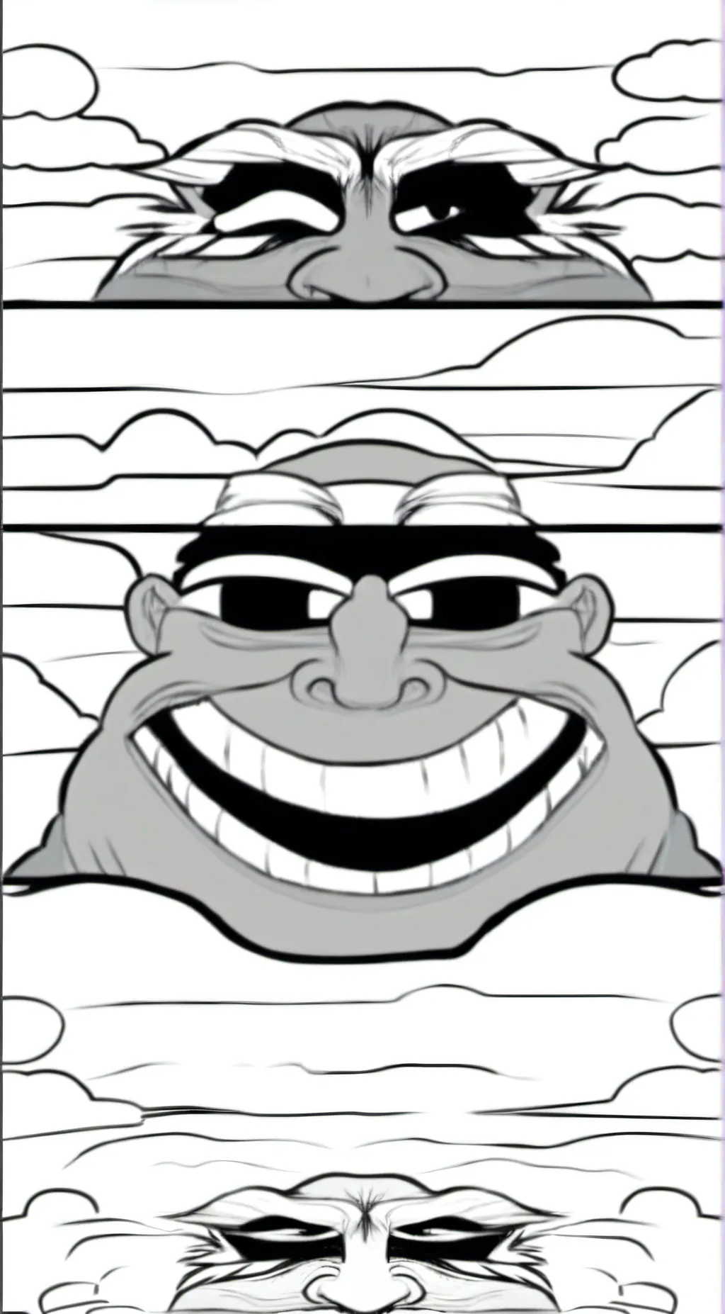 ai character: trollface background