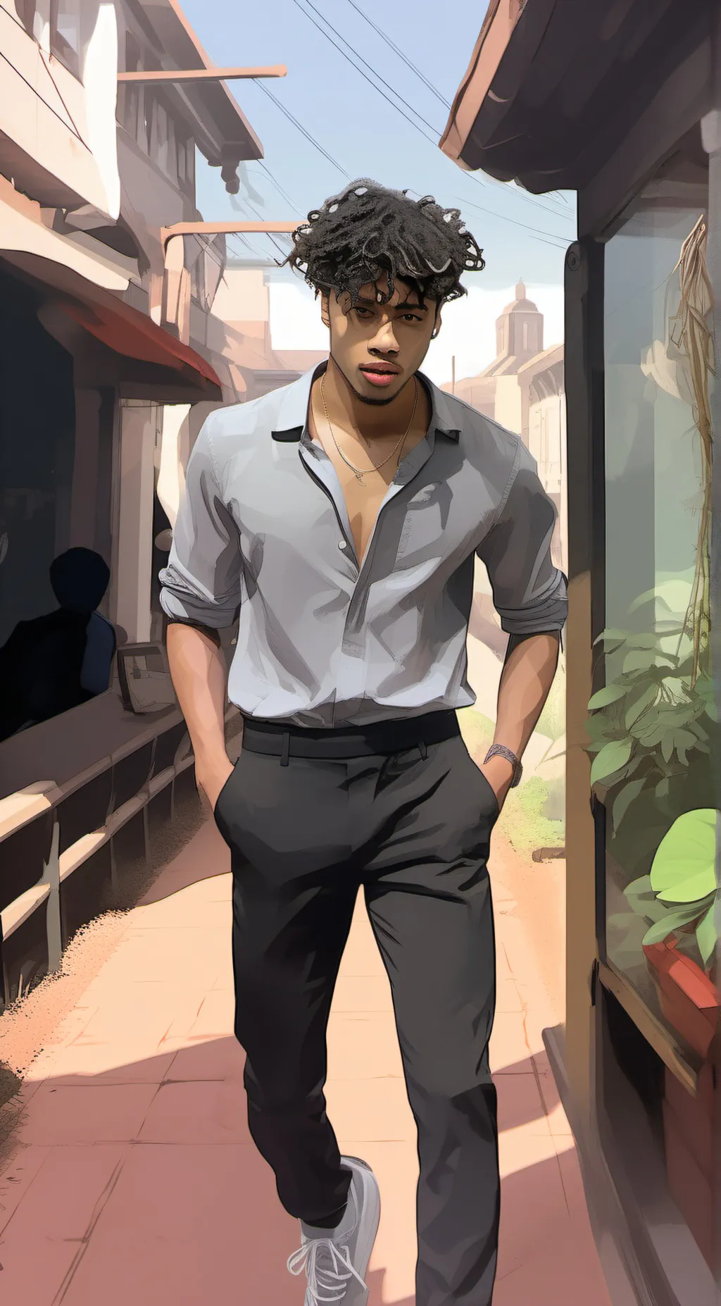 ai character: My king background