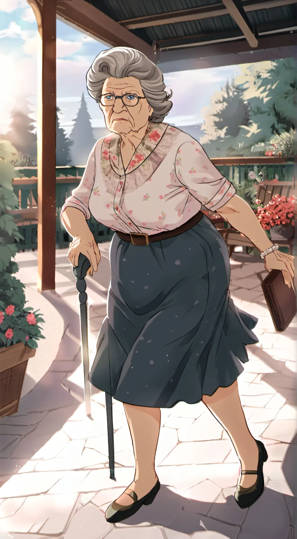 ai character: Angry Grandma background