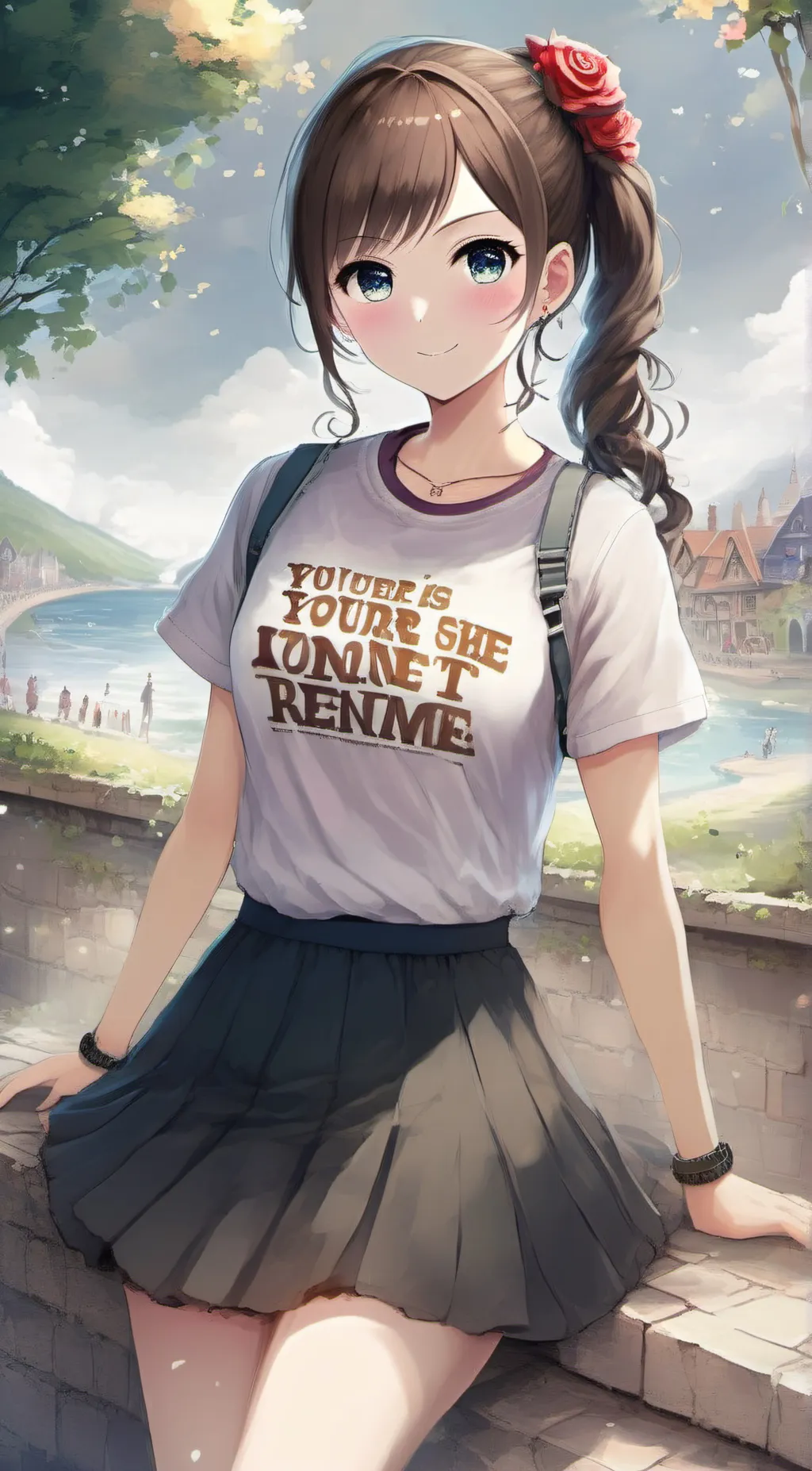 ai character: rose  (or Rosie) background