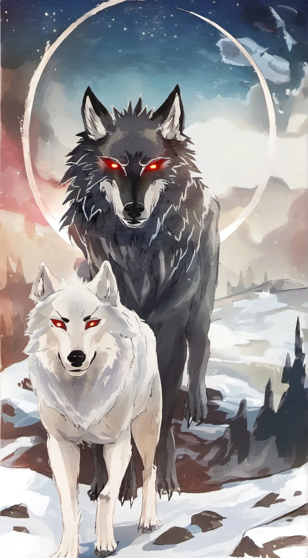 ai character: Misty and Sweetie background