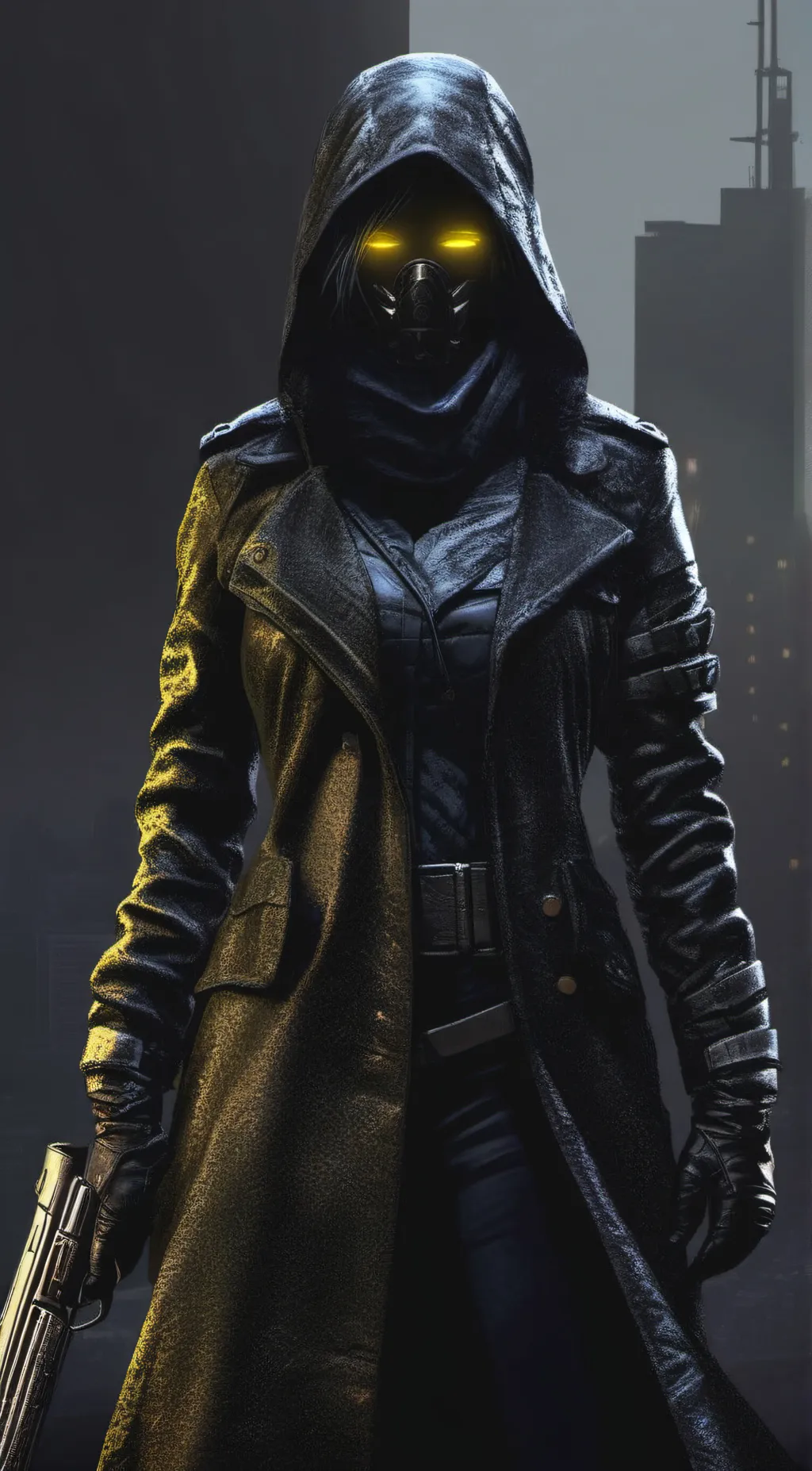 ai character: The Black Widow background