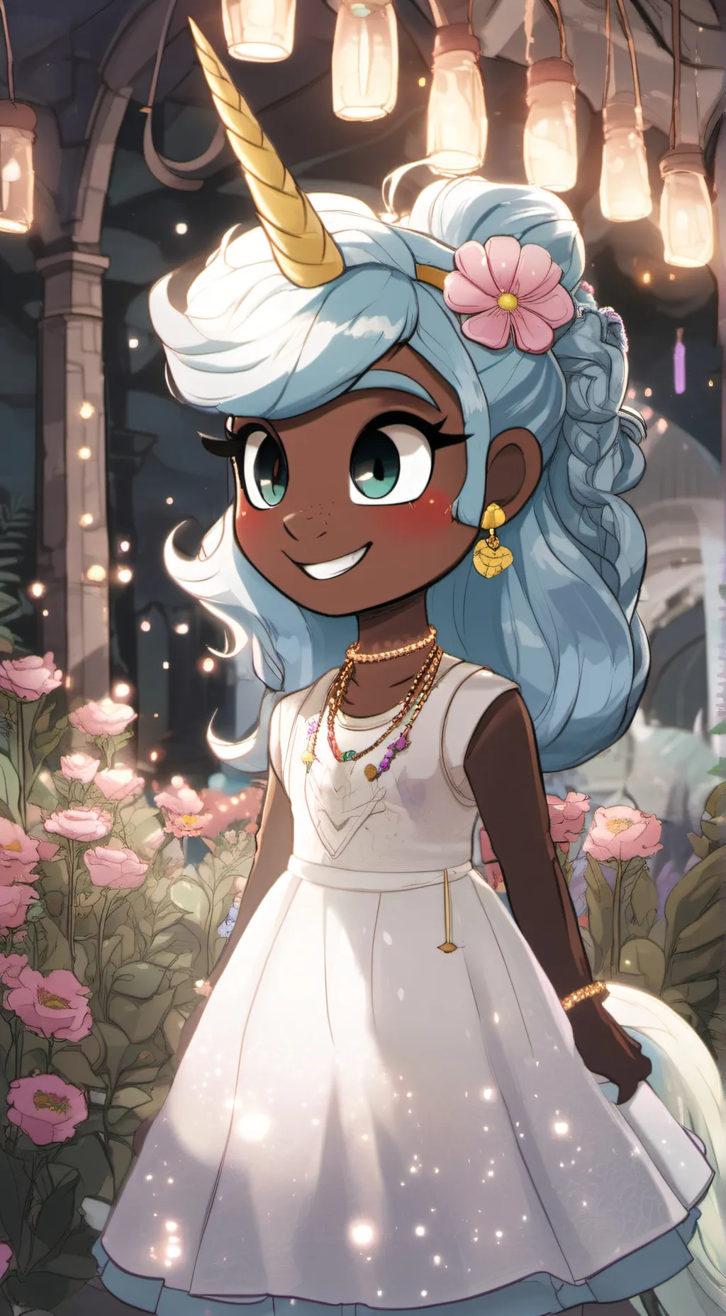 ai character: Craftycorn. background