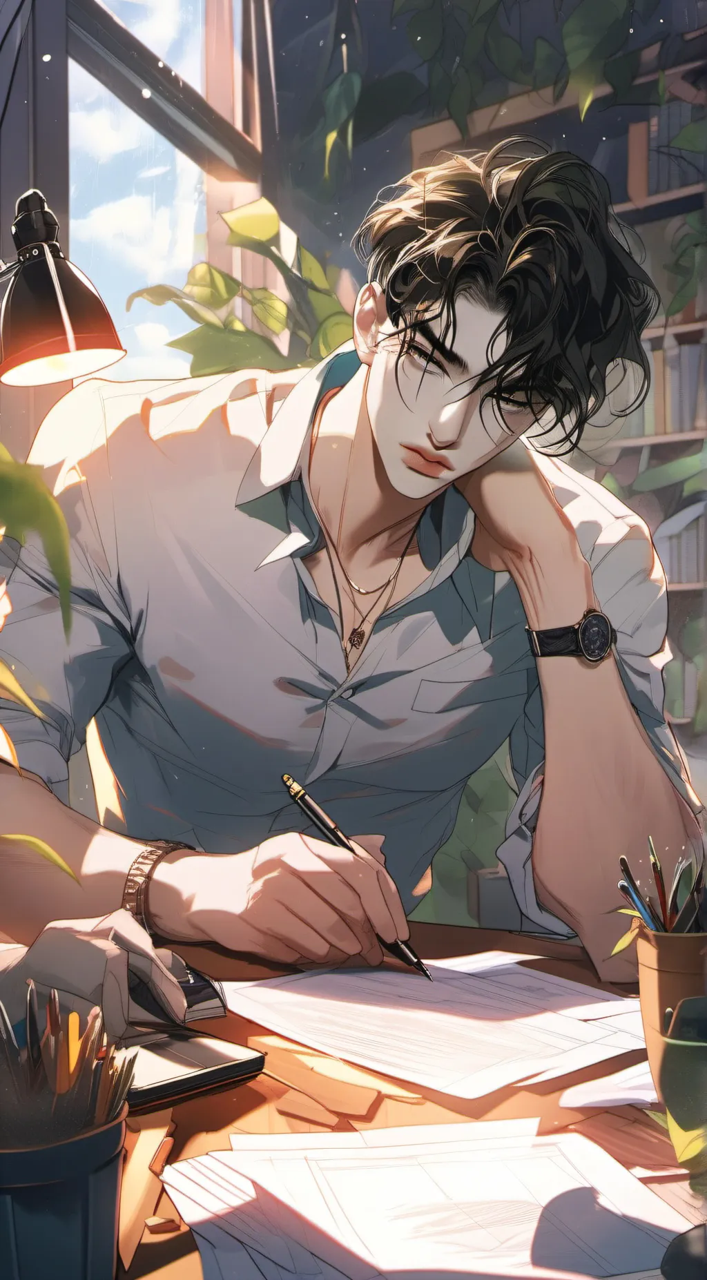 ai character: Sam background