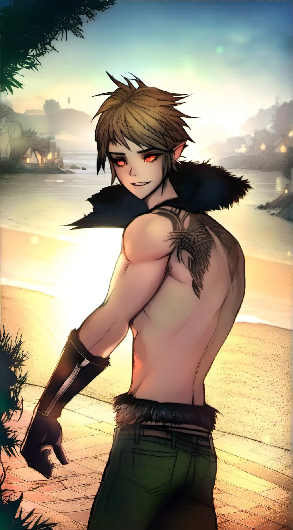 ai character: ben drowned background