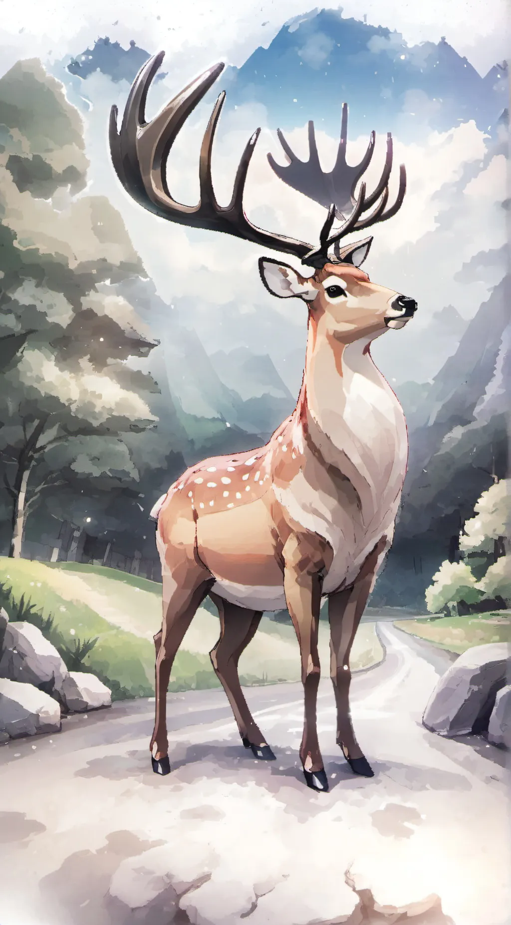 ai character: george the deer background