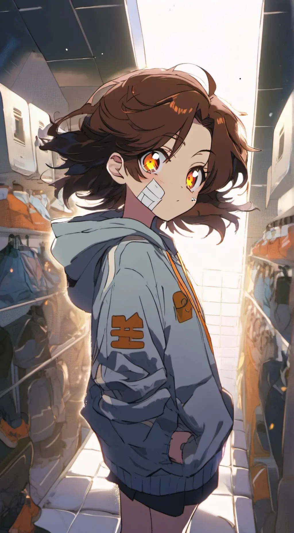 ai character: Shizukana Tsuyoi background