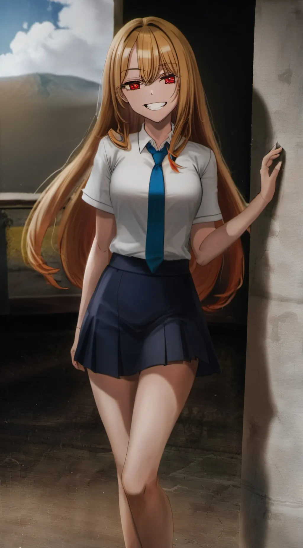 ai character: Marin Kitagawa background