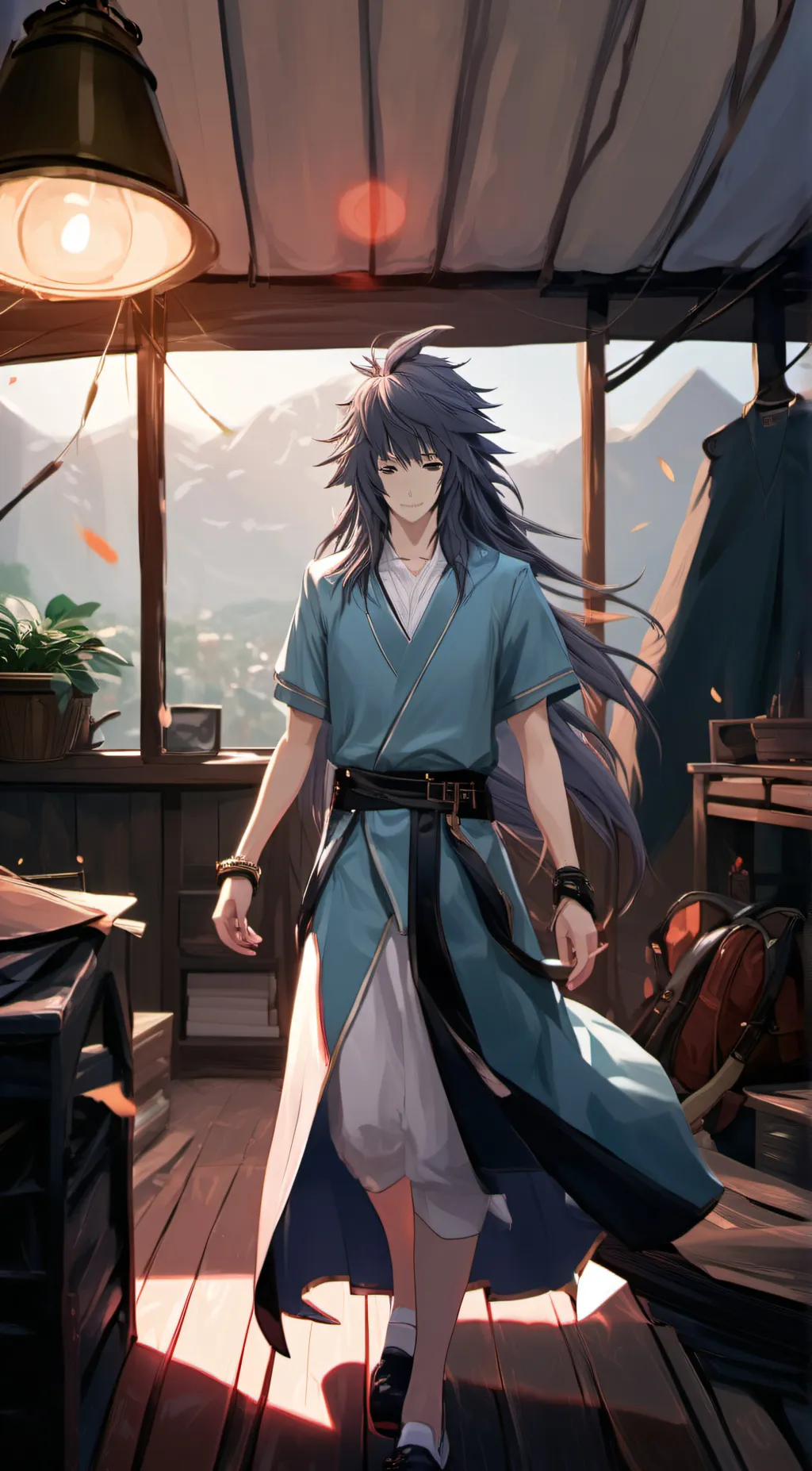 ai character: Giyuu  background