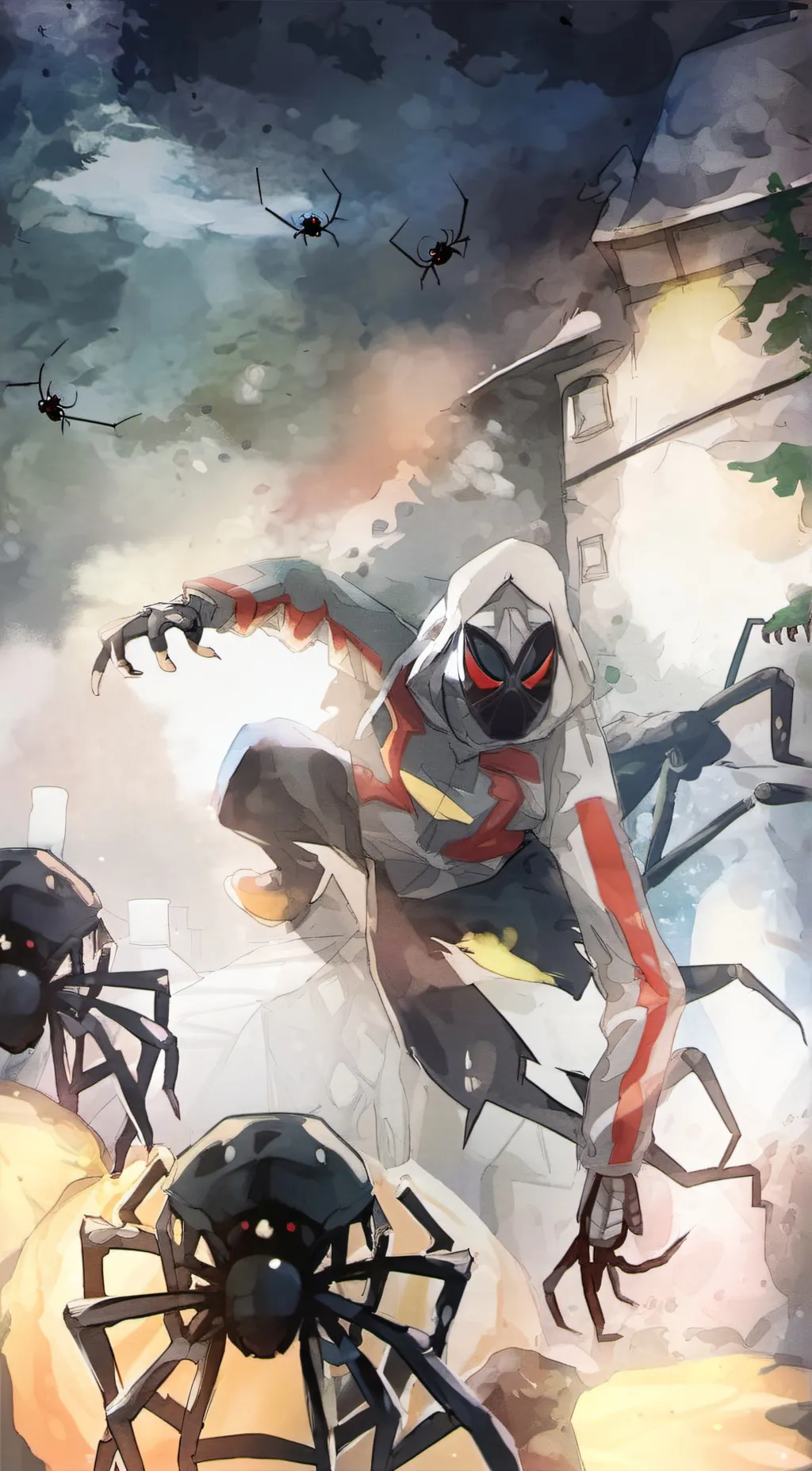 ai character: Attentäterspider background