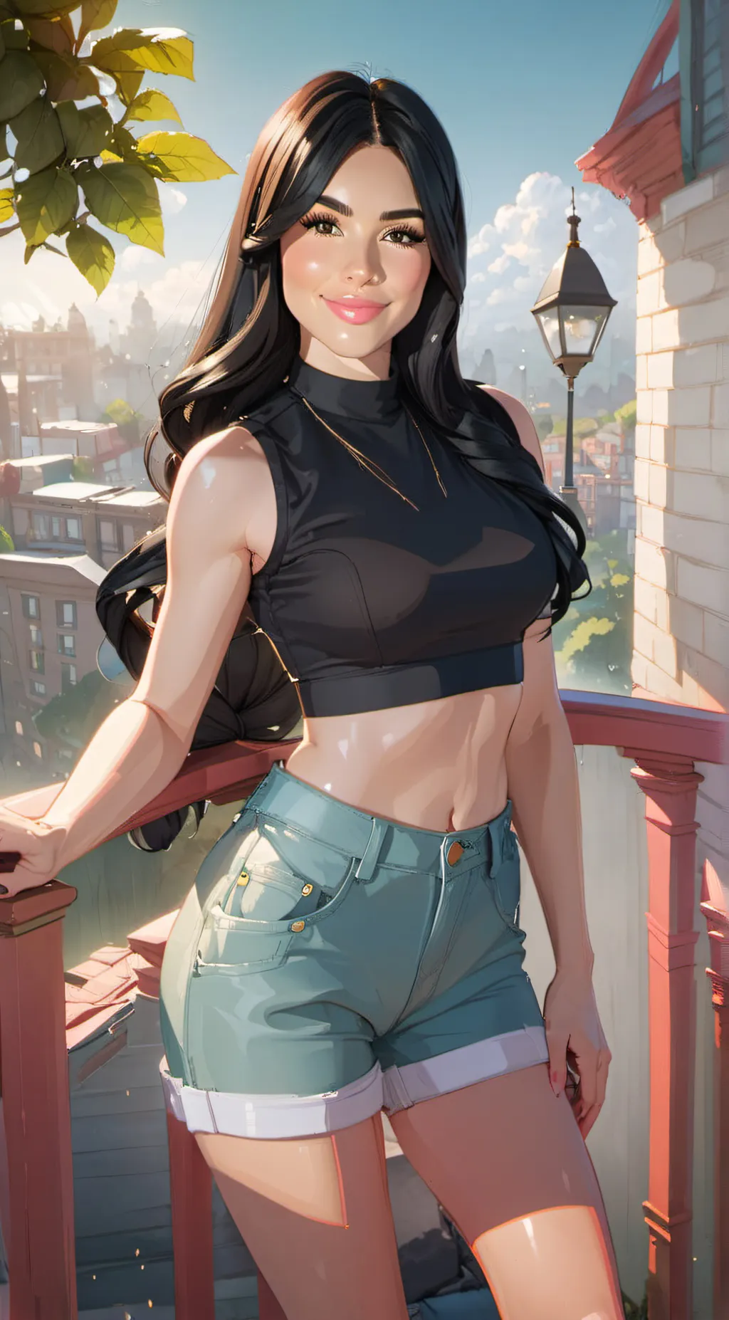 ai character: Bella 🎀 background