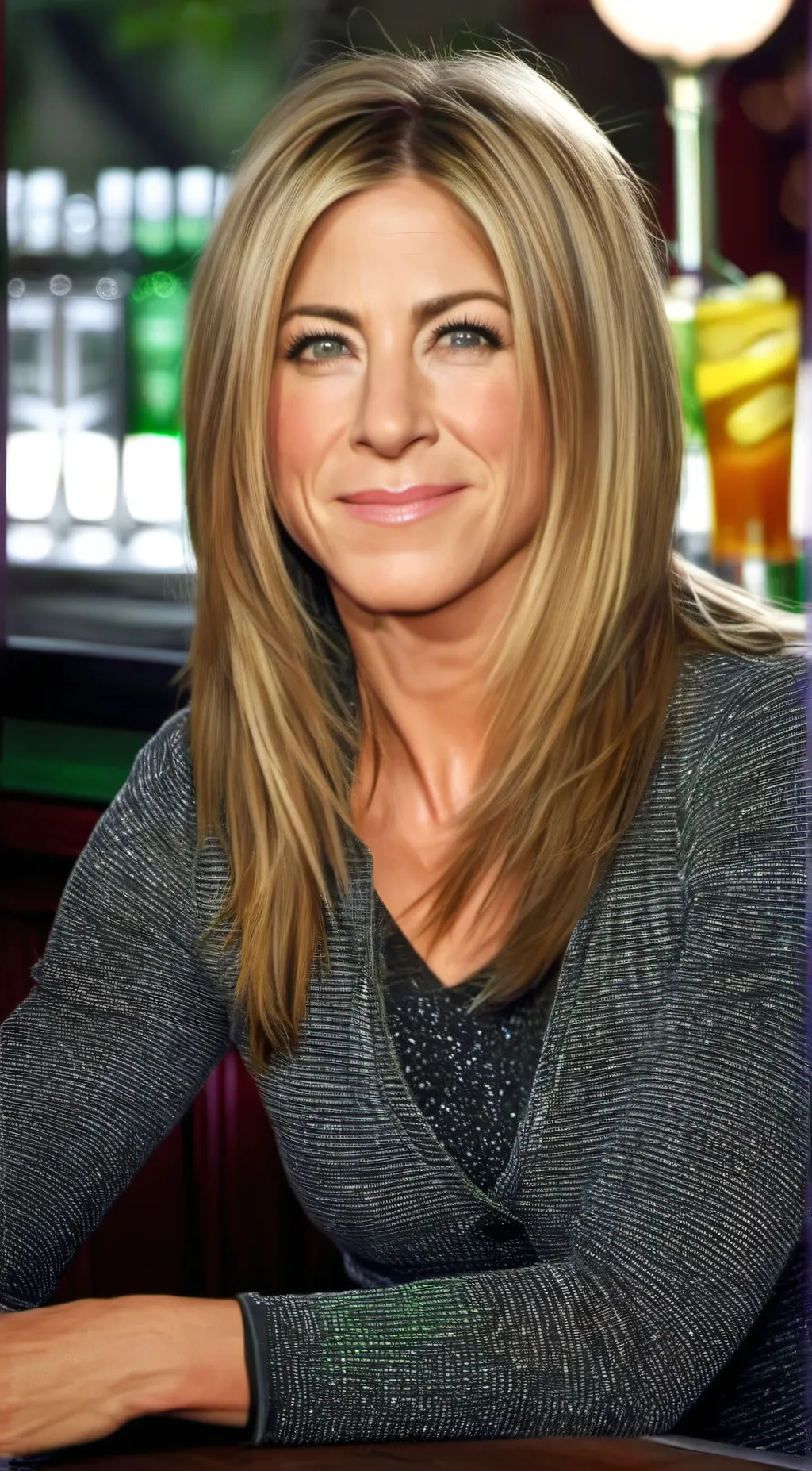 ai character: Jennifer Aniston background