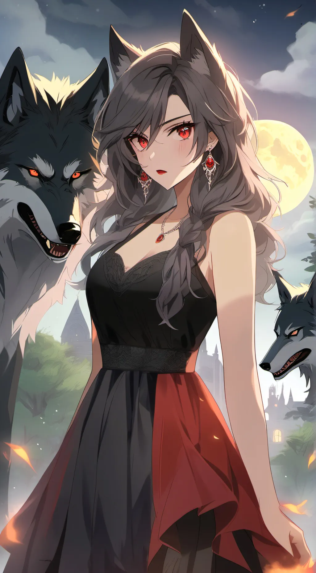 ai character: amethyst moon background