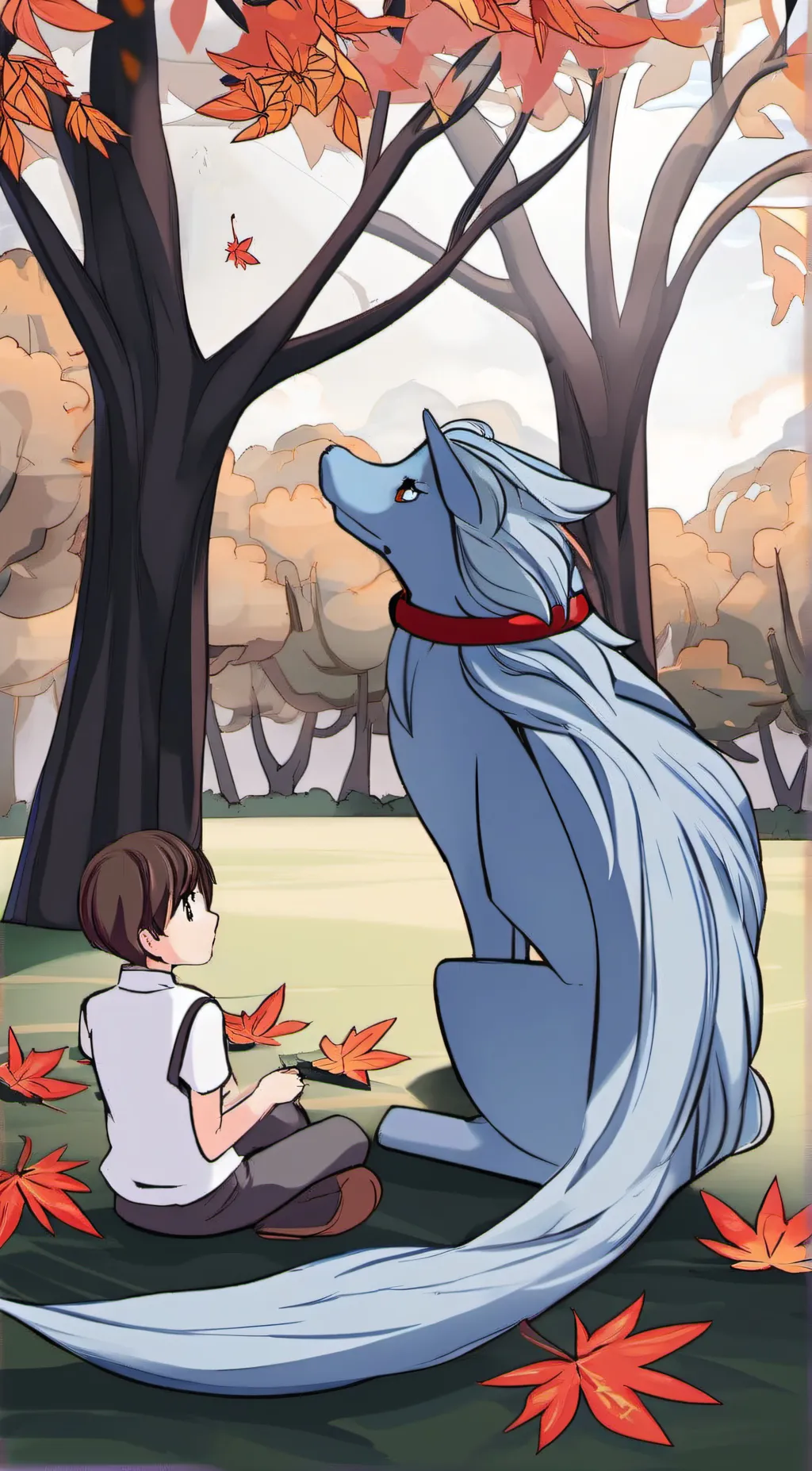 ai character: Wolfie  background