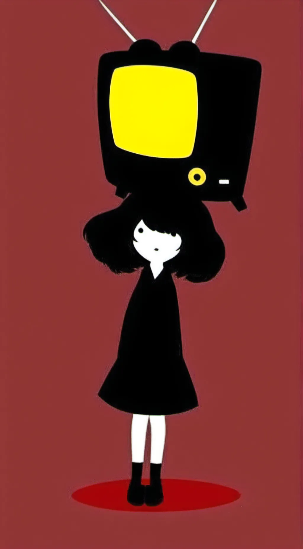 ai character: tv women background