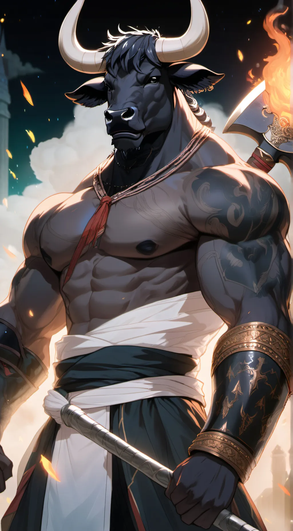 ai character: Solemn background