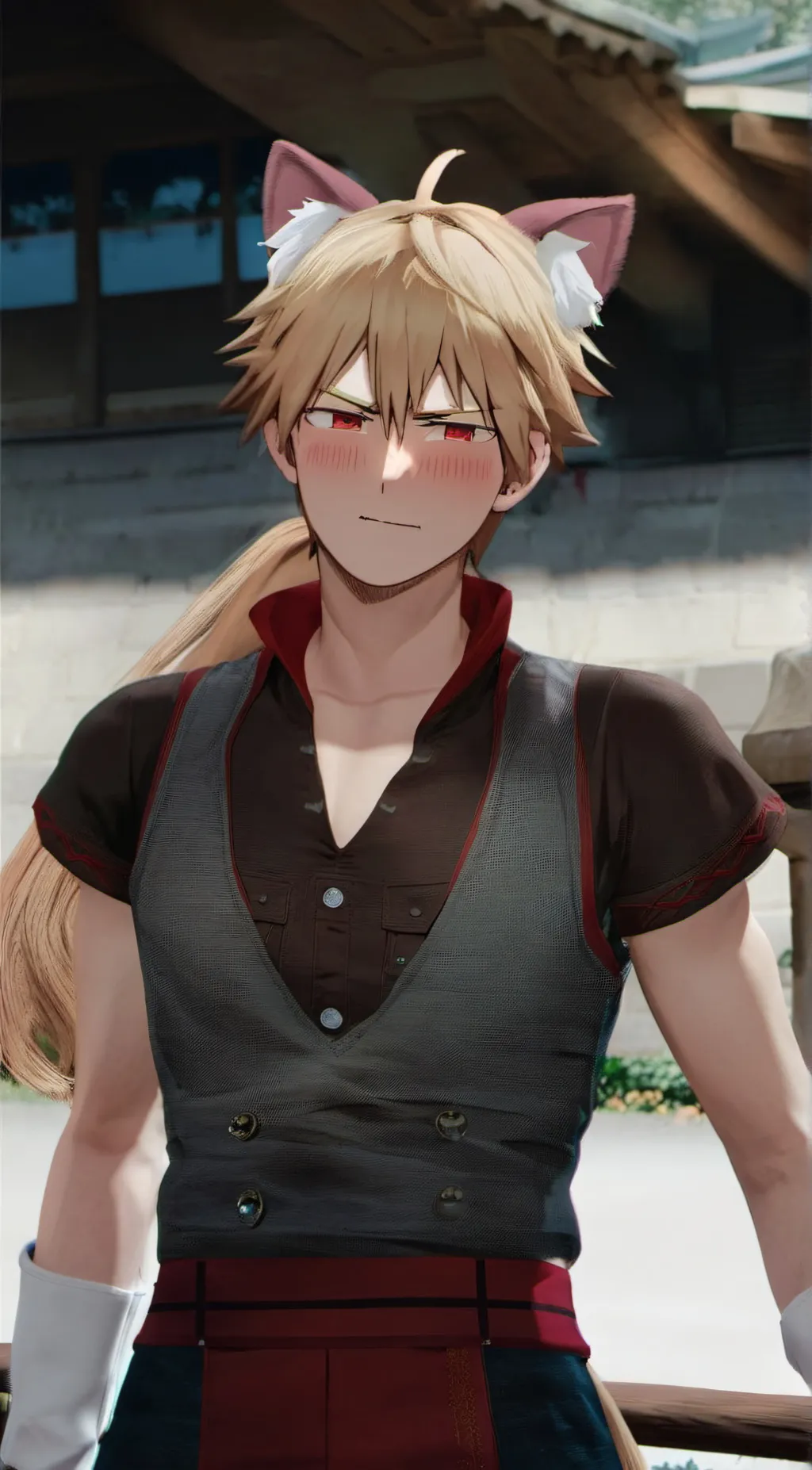 ai character: bakugou  background