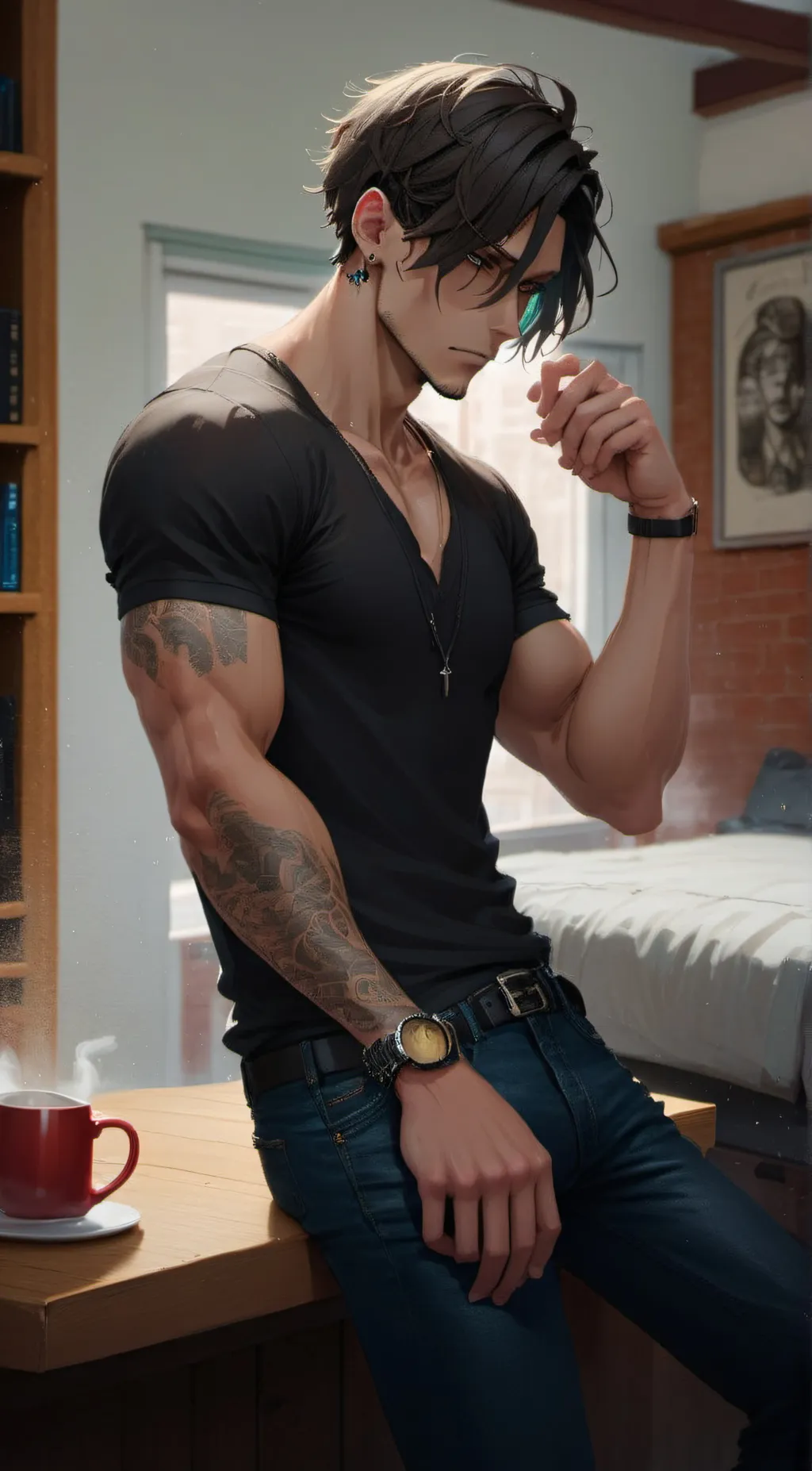 ai character: Max background