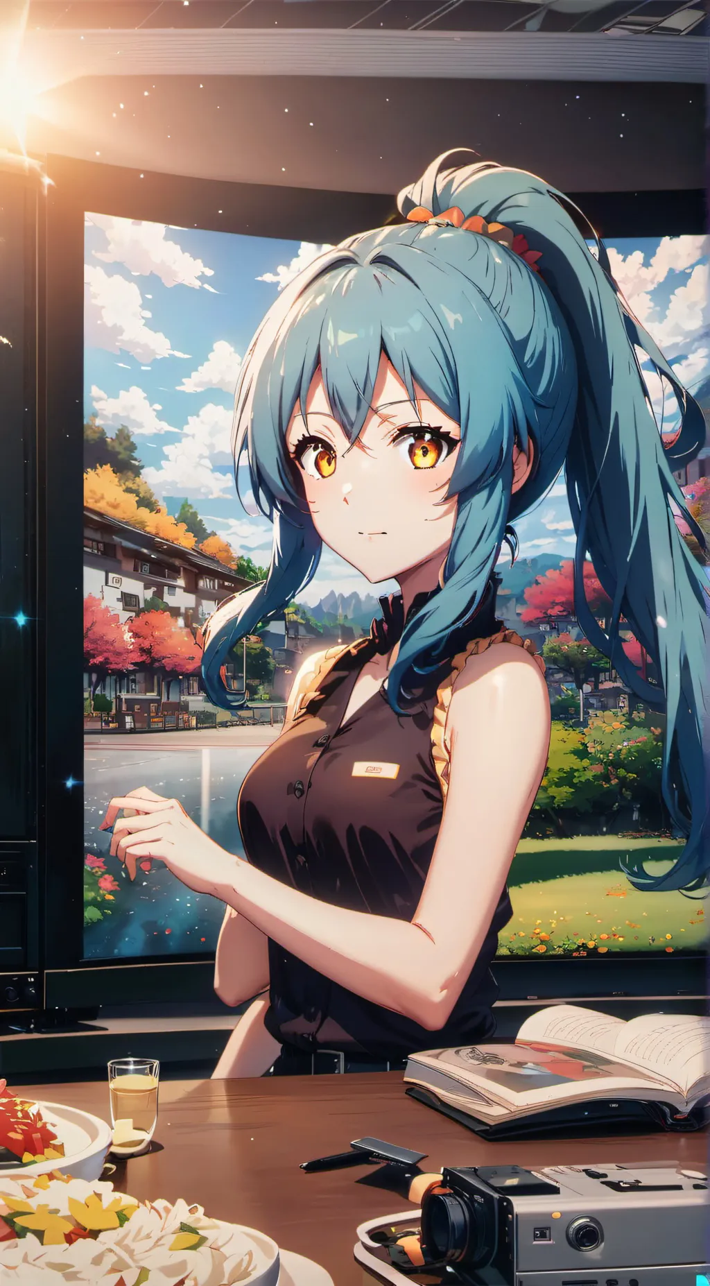 ai character: Roxy  background