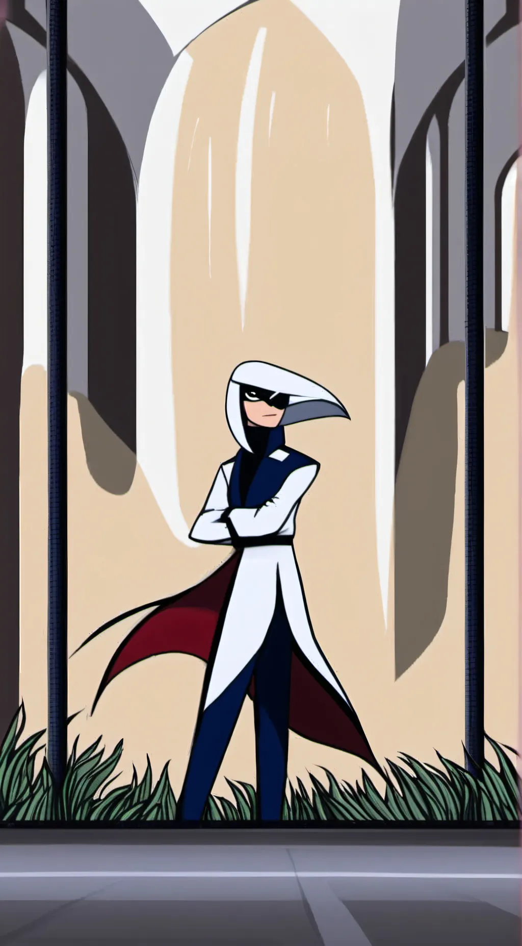 ai character: hero summer background