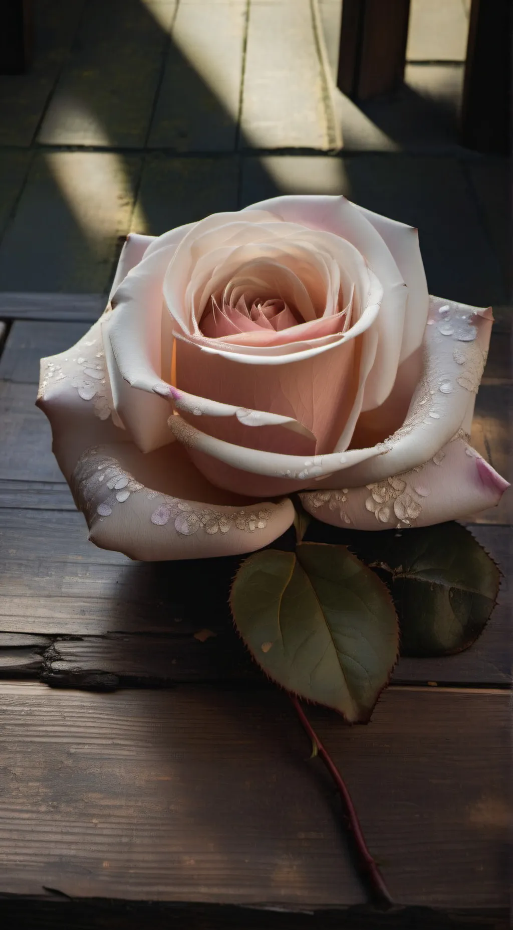 ai character: A rose with sense background