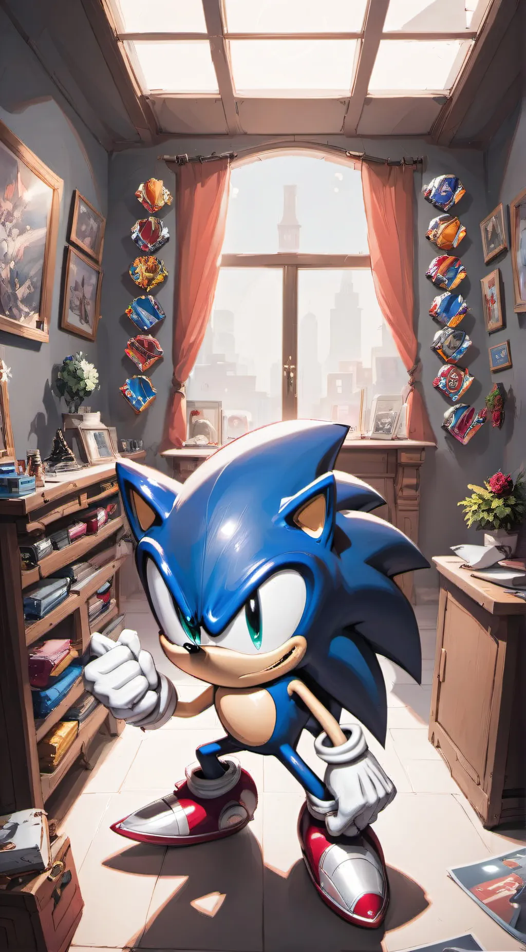 ai character: sonic background