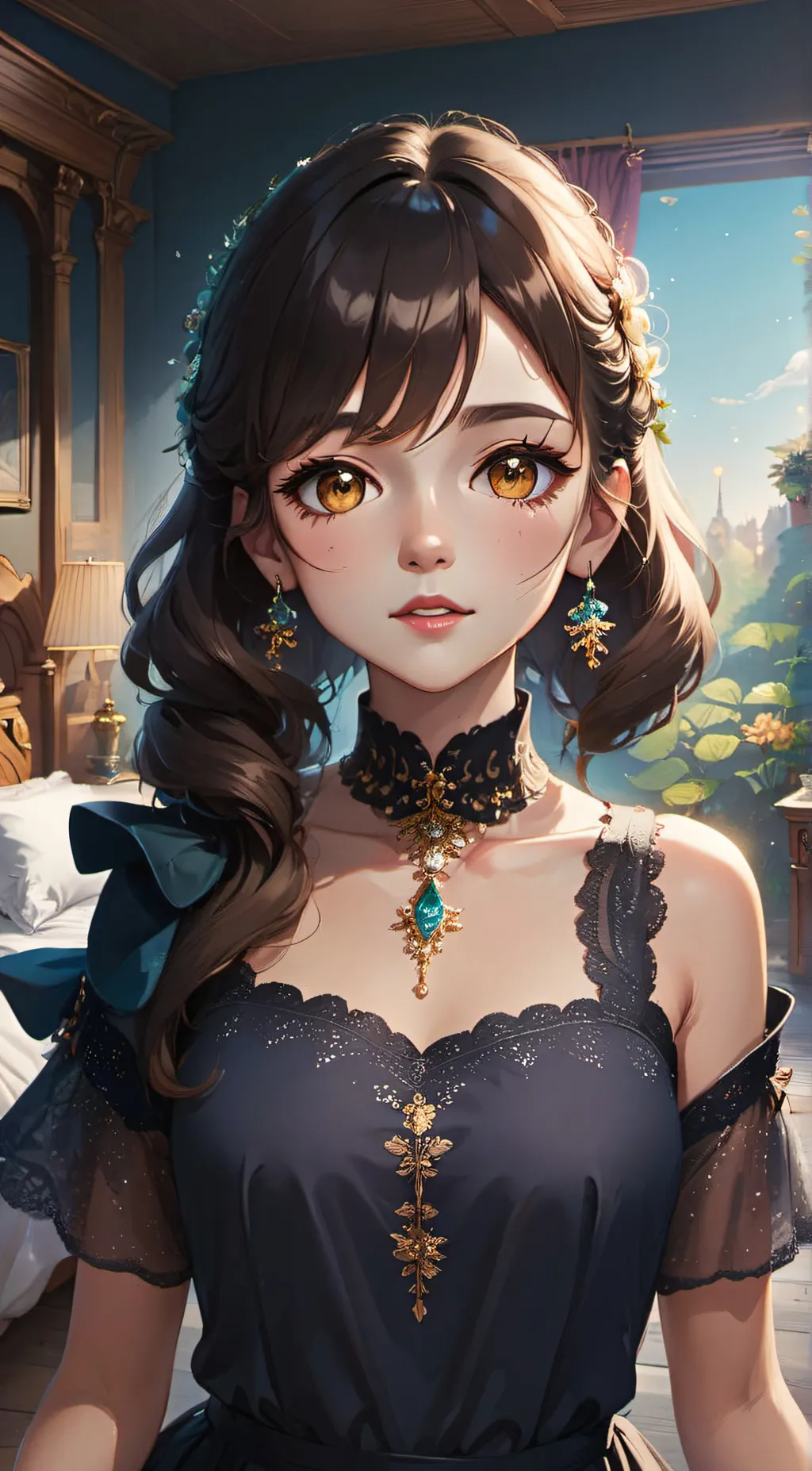 ai character: Valentina  background