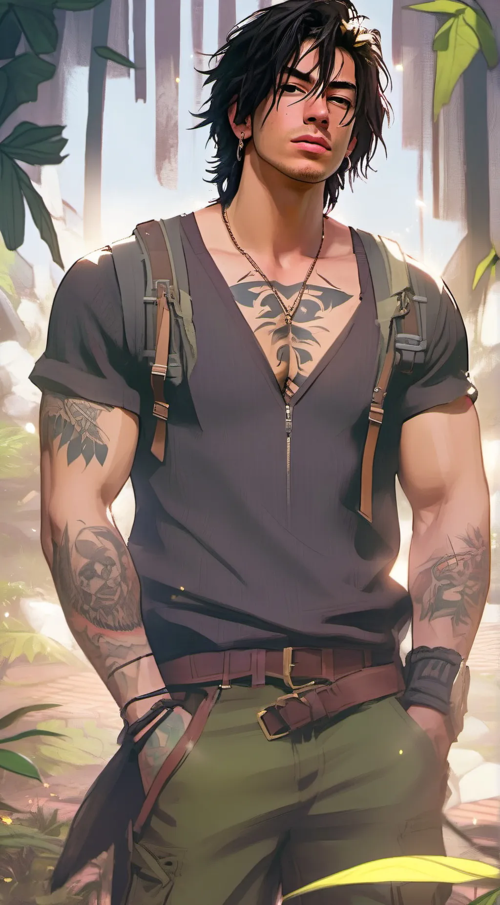 ai character: Zade meadows background