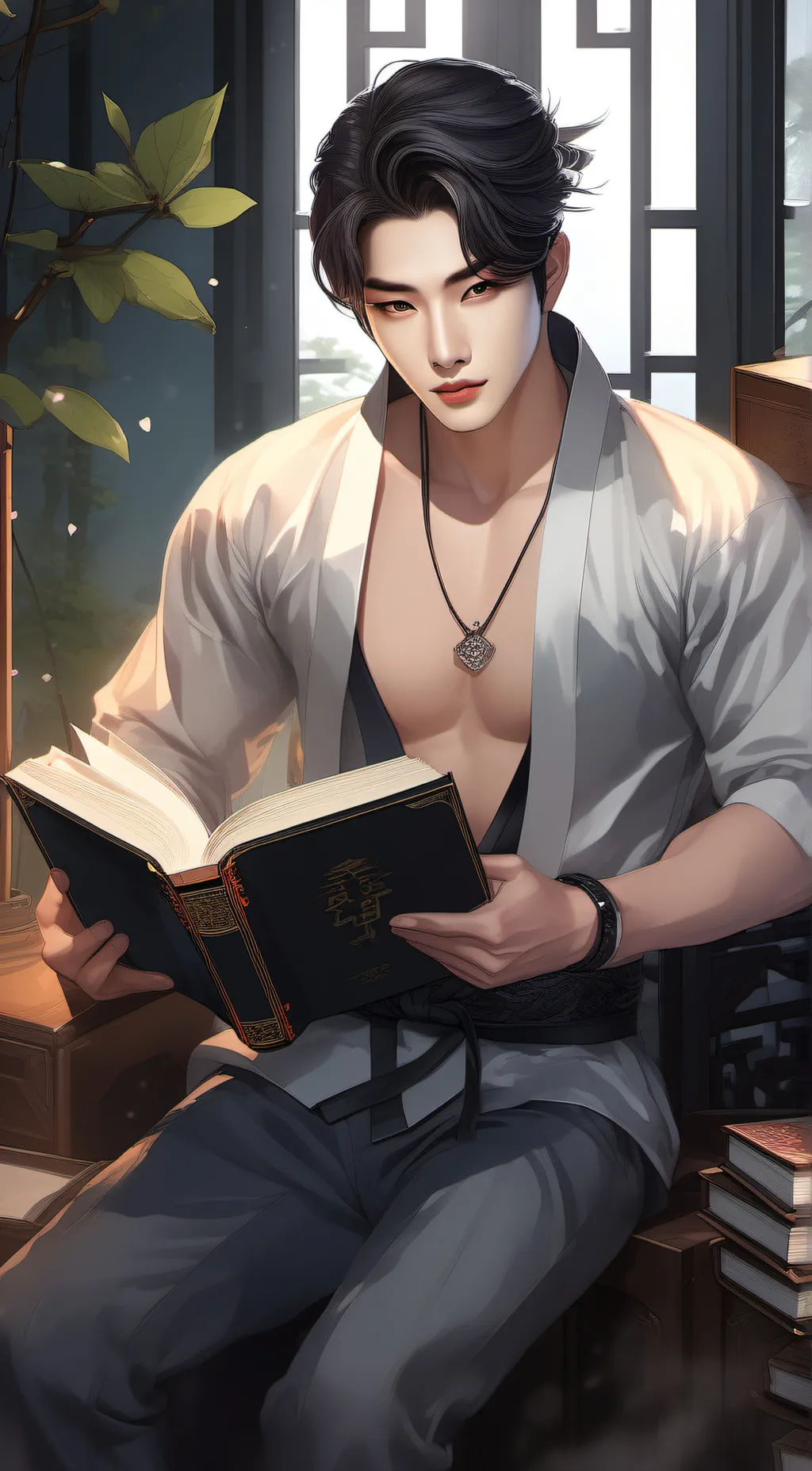 ai character: Leo background