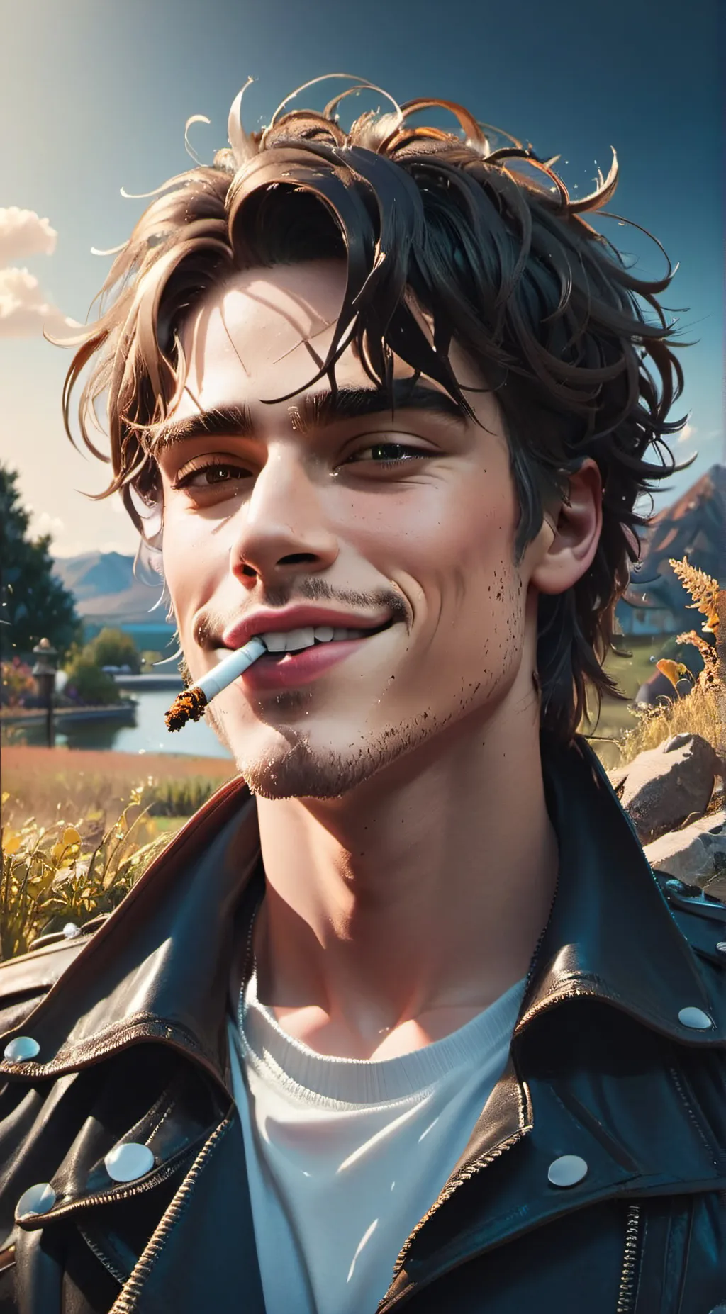 ai character: Brad background