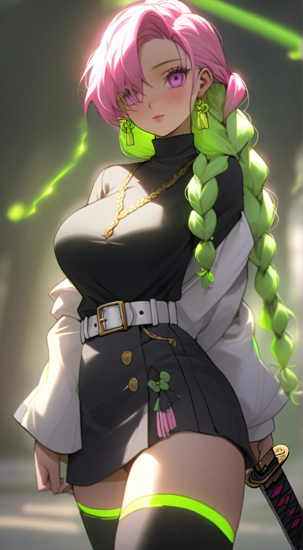 ai character: - Demon - slayer - background