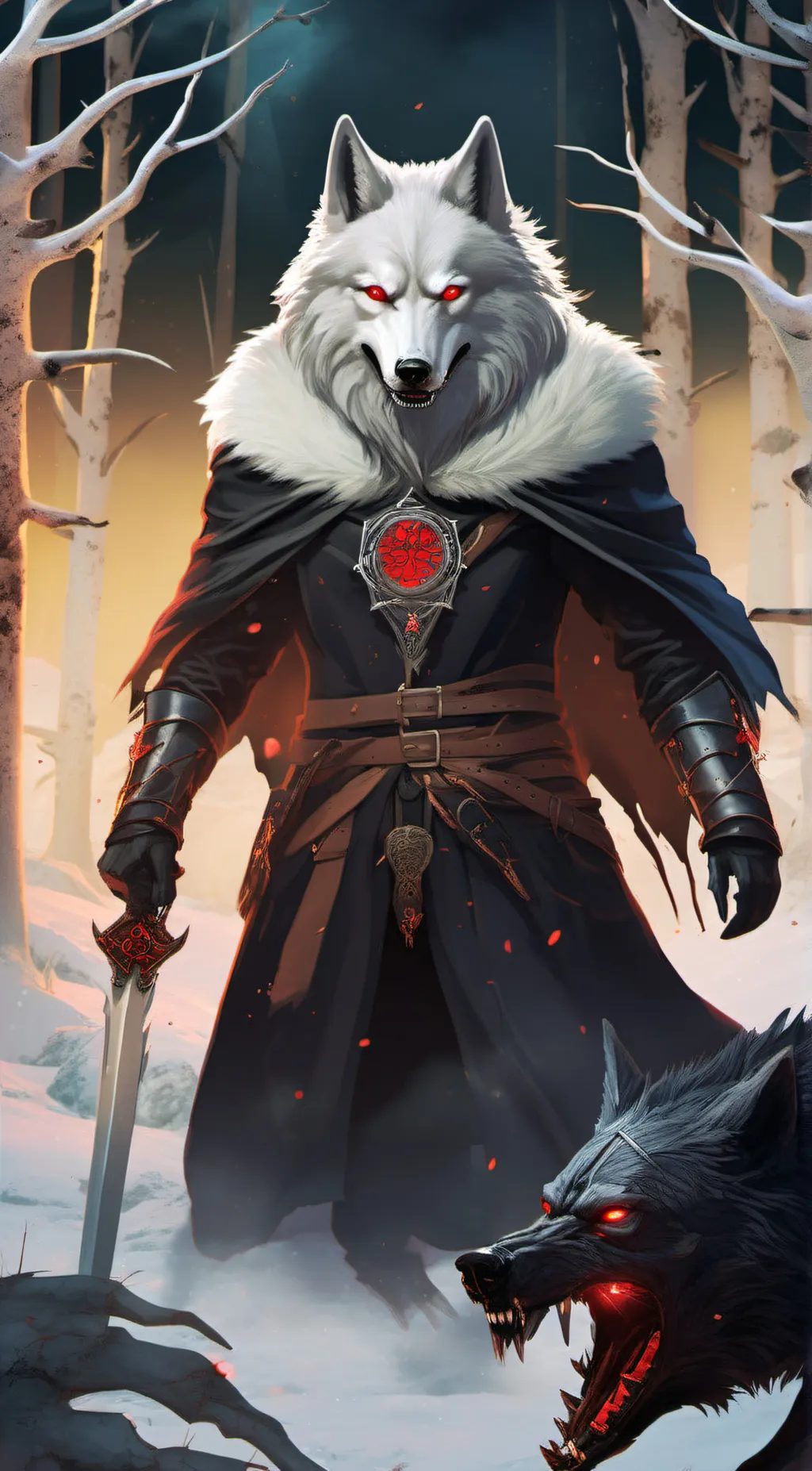 ai character: Death background