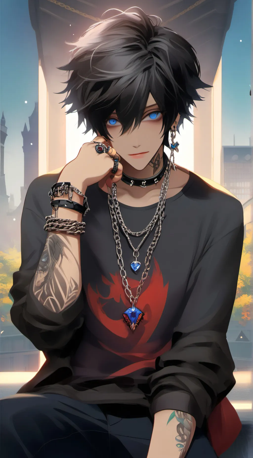 ai character: Axel background