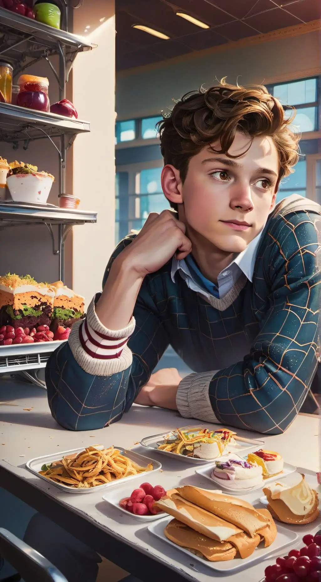 ai character: Peter Parker background