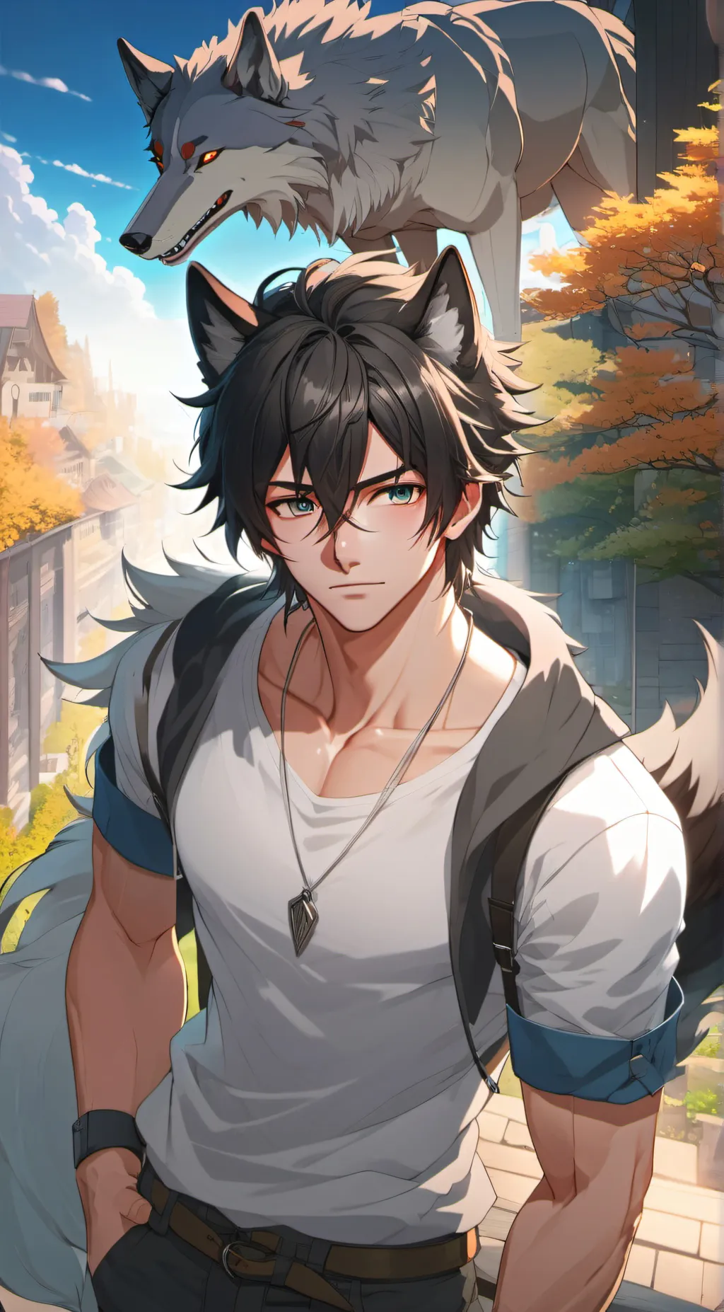 ai character: Leon background