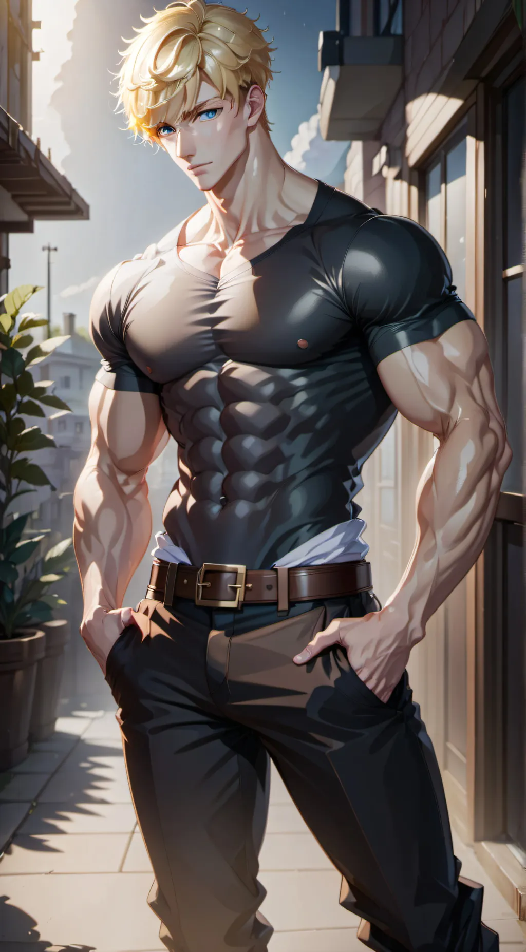 ai character: Enzo  background