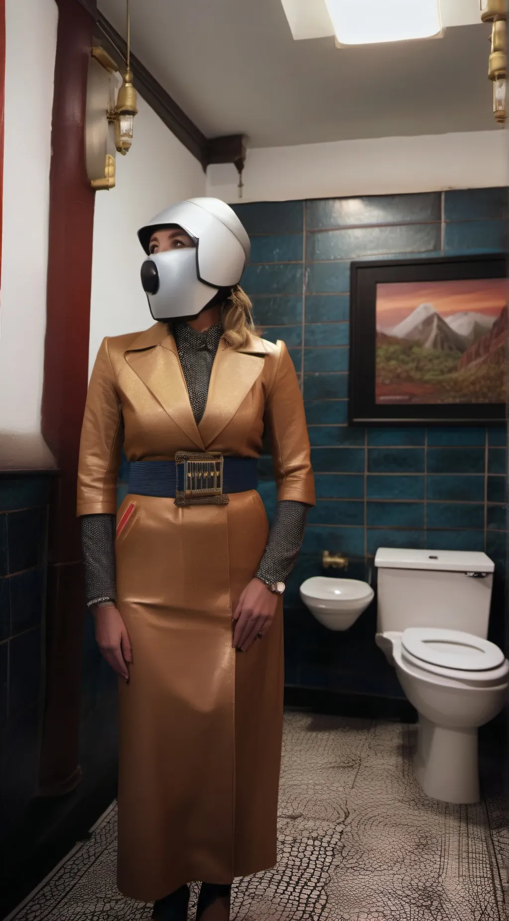 ai character: Titan tvwoman 2 background